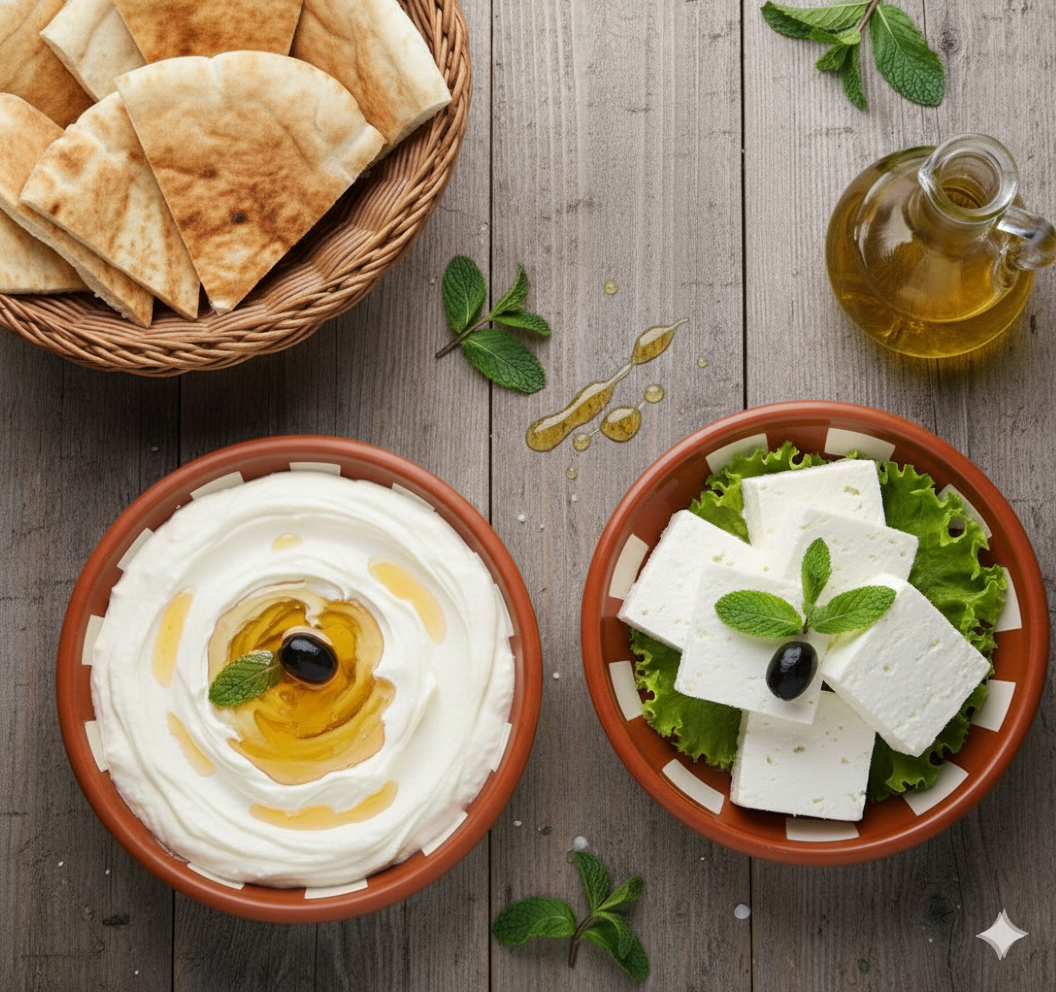 مكملات لوجبتك أجبان  / لبنة